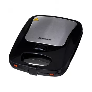 Ravanson OP-7050 3-in-1 Sandwichmaker, 1200 W, Schwarz/Silber