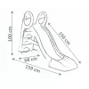 Smoby 7600820509 Life My Slide Rutsche, 150 cm, mit Wasseranschluss, aus Recyclingkunststoff, ab 2 Jahren