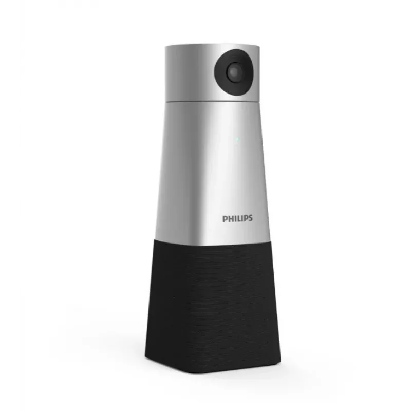 Philips PSE0550 SmartMeeting tragbare 4K-Videokonferenzkamera mit integriertem Mikrofon, 30 fps, USB, Schwarz/Silber