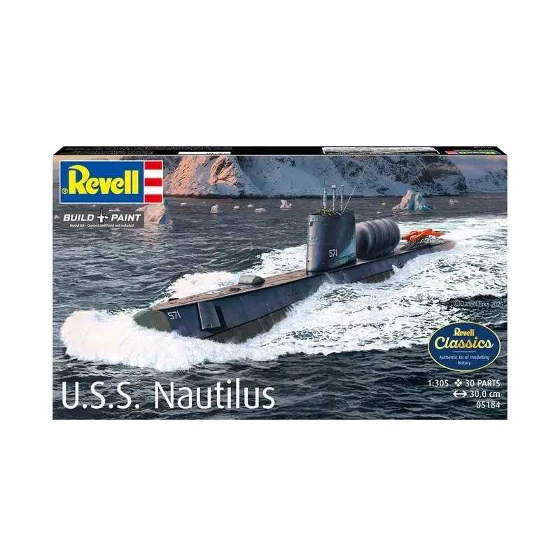 Plastikmodellschiff REVELL U.S.S. Nautilus Maßstab 1:305, Bausatz 05184