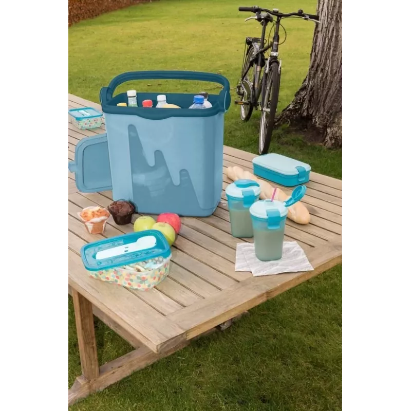 Tragbare Kühlbox Curver 262270 32 L Blau – isolierte 32 L Kapazität, tragbarer Griff, Polypropylen