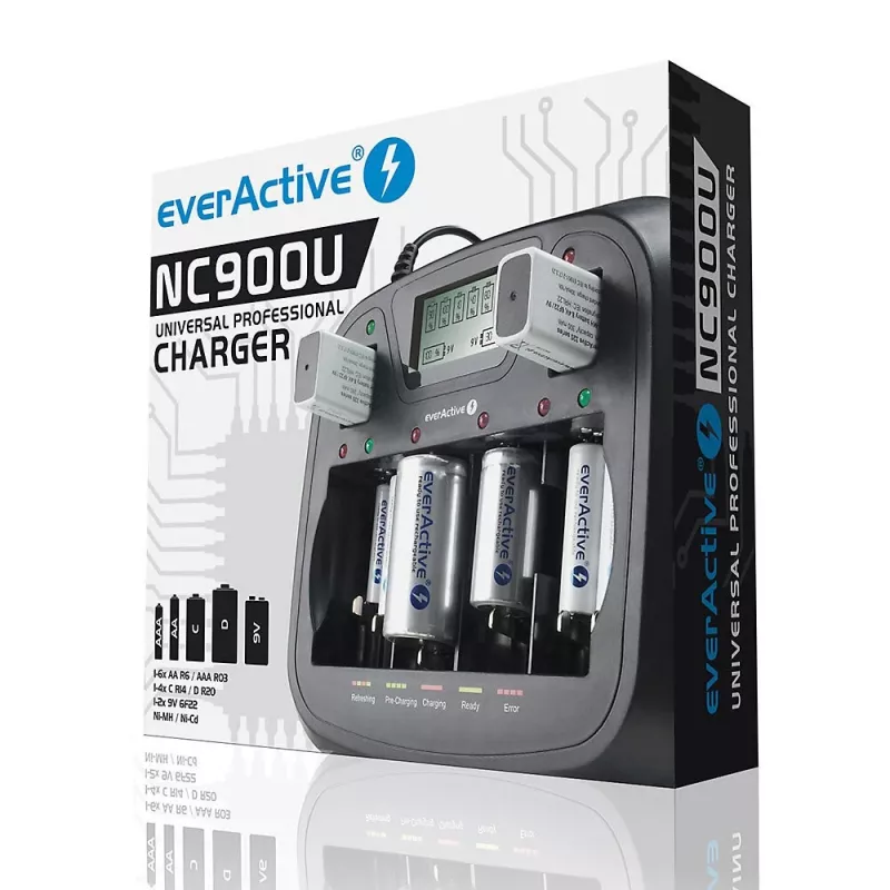 everActive NC-900U Universal-Akkuladegerät