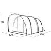 Easy Camp Skarvan 5 Tunnelzelt, Blau