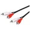Microconnect AUDCC05 Audiokabel 0,5 m 2 x RCA Schwarz