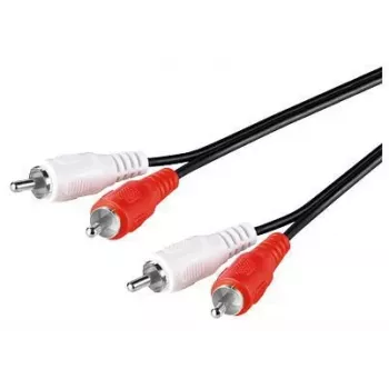 Microconnect AUDCC05 Audiokabel 0,5 m 2 x RCA Schwarz
