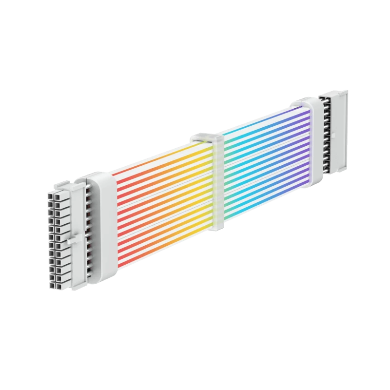 Gamemax PSU-Verlängerungskabel MB 24PIN-W, Weiß