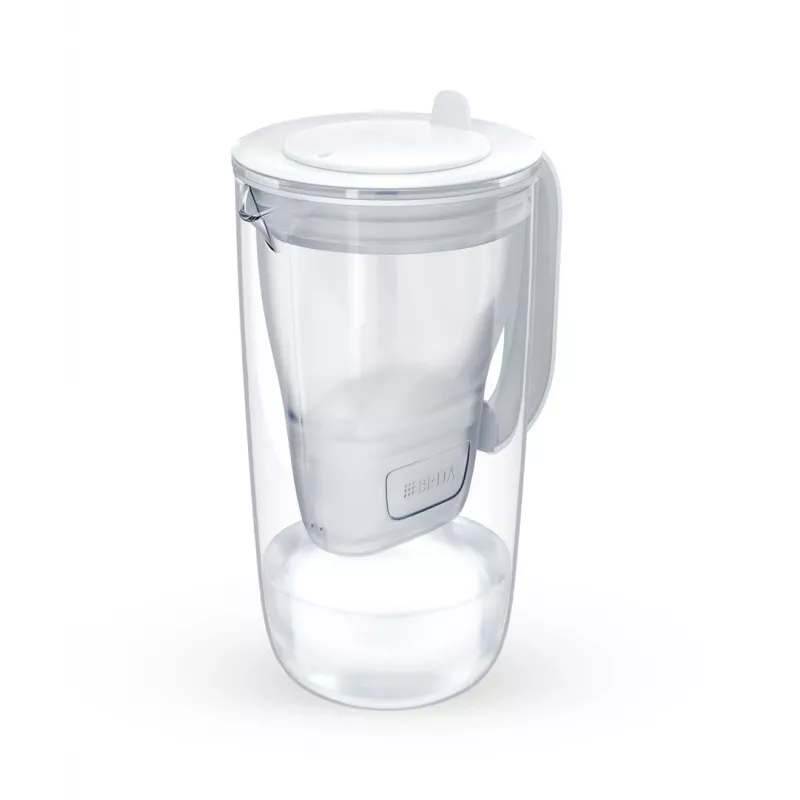 Brita Glass+1 Maxtra Pro Pure Performance Glas-Filterkanne, 2,5 l Gesamtvolumen / 1,5 l gefiltert, spülmaschinenfest, grau