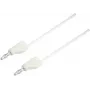 VOLTCRAFT Prüfleitung [Stecker 4 mm - Stecker 4 mm] 0,5 m Weiß MSB-300 (MSB-300-0.5-WS)