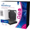MediaRange BOX31-2 CD-/DVD-Jewelcase für 2 Discs, schwarz/transparent, 5er-Pack
