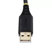 StarTech.com 2ft (60cm) 2-Port USB zu Seriell Adapterkabel, austauschbare DB9 Schrauben/Muttern, COM-Erhaltung, USB-A auf DB9 RS232, FTDI, Level-4 ESD-Schutz, Windows/macOS/ChromeOS/Linux – Robuste TPE-Konstruktion