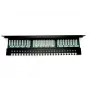 Digitus DN-91524U-EC 19" 24-Port Cat5e U/UTP Patchpanel, 1U, mit Kabelführung, Schwarz
