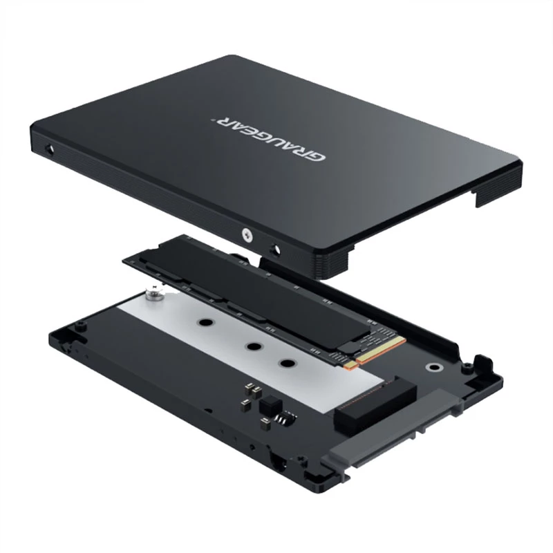 GrauGear G-CV-M2T25 Konverter M.2 NGFF SSD auf 2,5 Zoll SATA