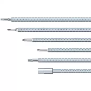 Wiha 27820 Schraubendreher-Set mit Wechselklingen, 11-teilig, System 4