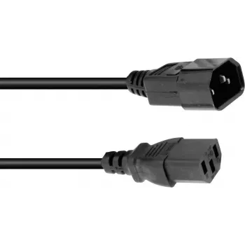 Netzkabel-Verlängerung Omnitronic Kaltgeräte 3x1,0 mm², 3 m Länge