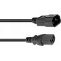 Netzkabel-Verlängerung Omnitronic Kaltgeräte 3x1,0 mm², 3 m Länge