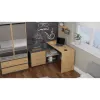 Eck-Computertisch Topeshop DANY ANT/ART KPL L-Form Spanplatte