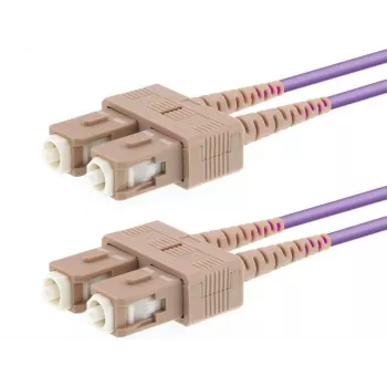 Glasfaserkabel LOGON AL5SCSC10I/4I OM4 10 m 2x SC auf 2x SC (pink)
