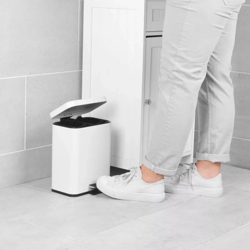 Mülleimer Beldray LA035235WHTFEU7 Doppelfach 5 L weiß