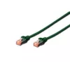 DIGITUS CAT 6 S/FTP Patchkabel-Set DK-1644-010-G-10, 1 m, Grün, 10 Stück