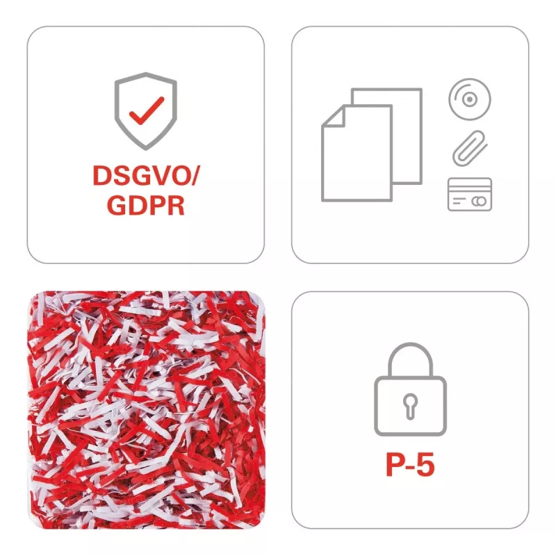 HSM shredstar X6pro Aktenvernichter, 2 x 15 mm + separater CD-Schneidemechanismus