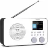 Internetradio TECHNISAT VIOLA 2 C IR — Analoger & digitaler Tuner, DAB+/FM, Wi‑Fi, 3 W, 2,4 Zoll TFT, 3,5 mm, Schwarz/Weiß