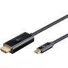 Goobay USB-C-auf-HDMI-Kabel 4K mit 60 Hz 2 m schwarz – Stecker > HDMI (75697)