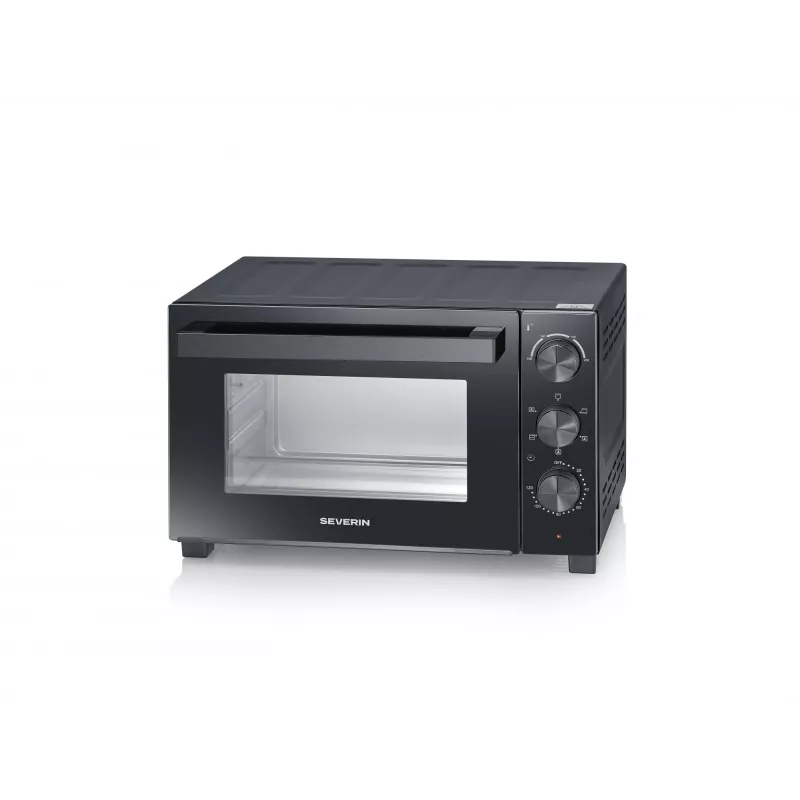 Mini-Backofen SEVERIN TO 2075 — 30 L Kapazität, 1600 W, freistehend, schwarz, Grillfunktion
