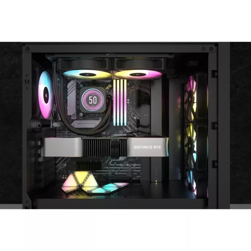 Corsair CW-9060074-WW Computer-Kühlsystem Prozessor All-in-One-Flüssigkeitskühler 12 cm Schwarz 1 Stück