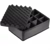 B&W outdoor.cases Type 4000 Hartschalenkoffer mit gepolstertem Trennwand-Set, schwarz, 4000/B/RPD