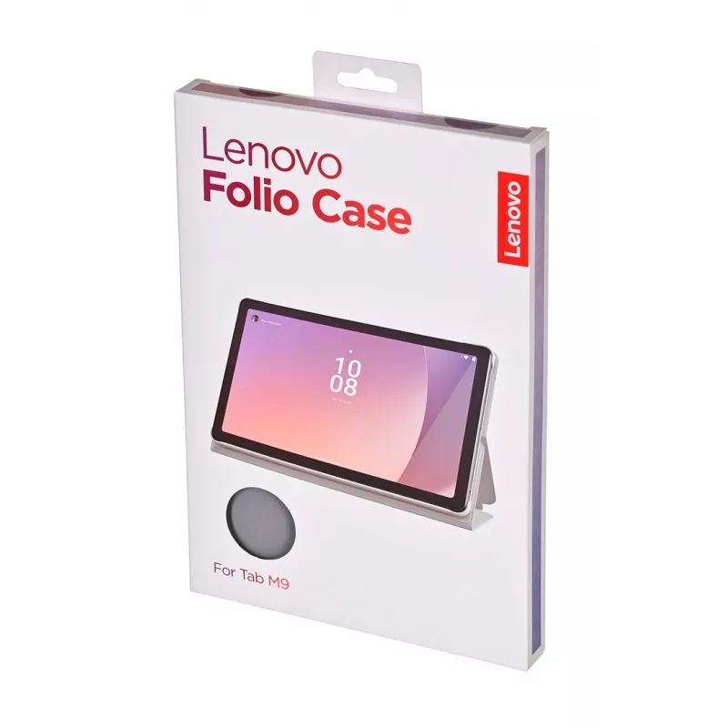 Lenovo ZG38C04869 Folio-Hülle für Tab M9, 22,9 cm (9 Zoll), Polyurethan/Polycarbonat, Grau
