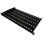 Alantec SA-P-19-1U-280-2-C 19-Zoll festes Rackregal, 1U, 280 mm tief, schwarz