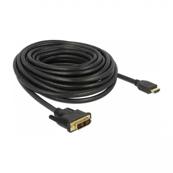 Videokabel-Adapter DeLOCK 85587 10 m HDMI Typ A DVI-D Schwarz