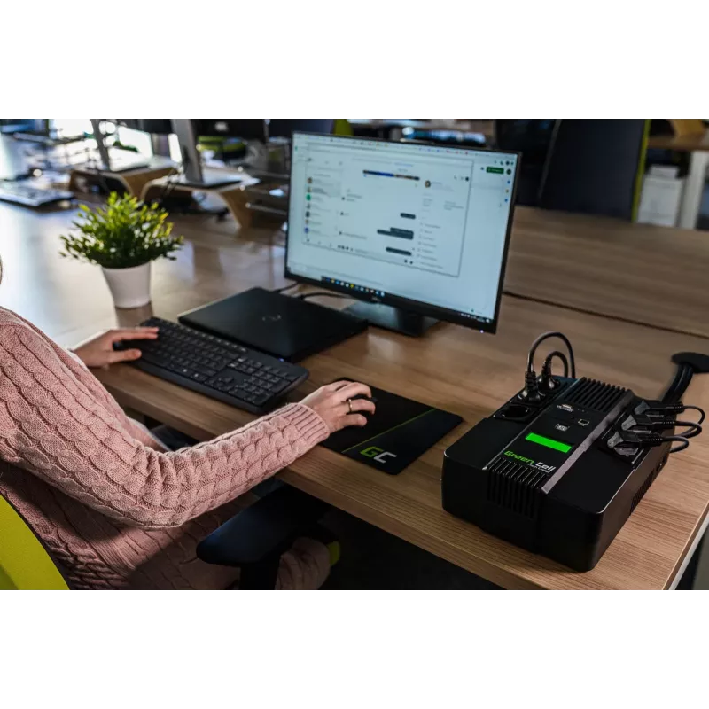Green Cell AiO 800VA LCD USV unterbrechungsfreie Stromversorgung Line-Interactive 0,8 kVA 480 W 6 Steckdosen