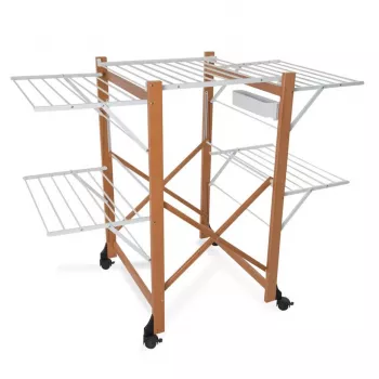 ARREDAMENTI ALIANTE Wäscheständer, 132 x 105 cm, Braun