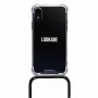 Lookabe Halsketten-Handyhülle für iPhone XR, Gold/Schwarz