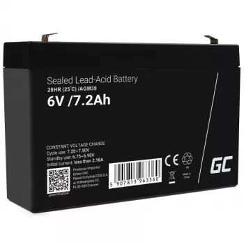 Green Cell AGM39 Industrie-Akku 7200 mAh 6 V