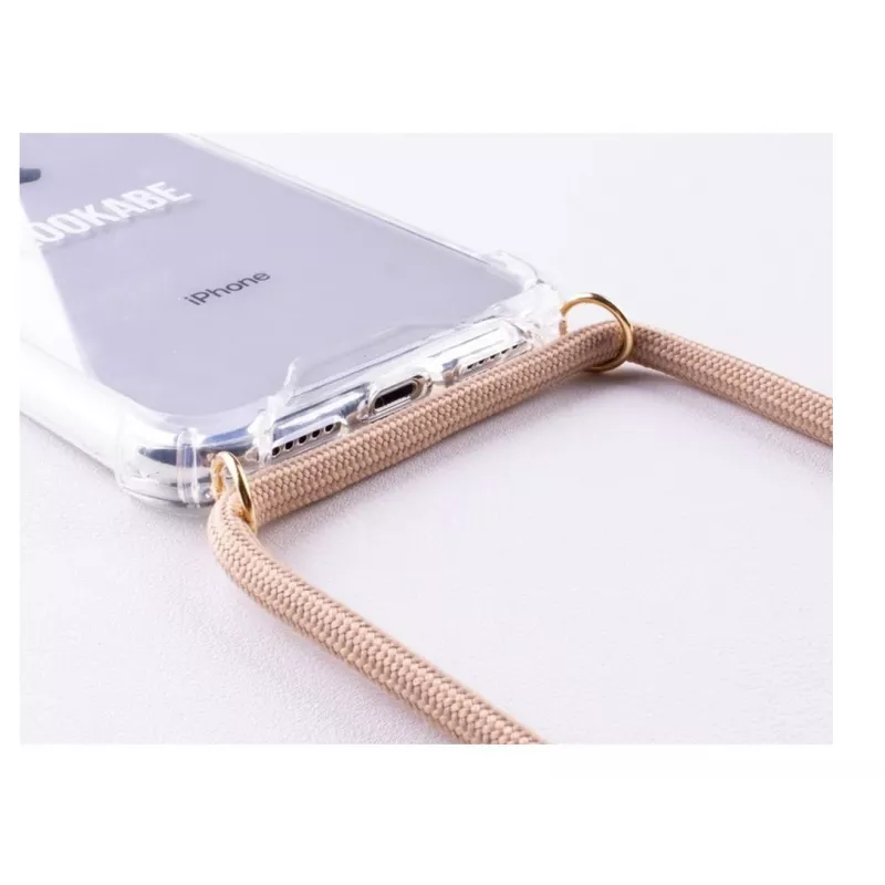 Smartphone-Halskettenhülle Lookabe für iPhone Xs Max – Gold-Nude-Finish