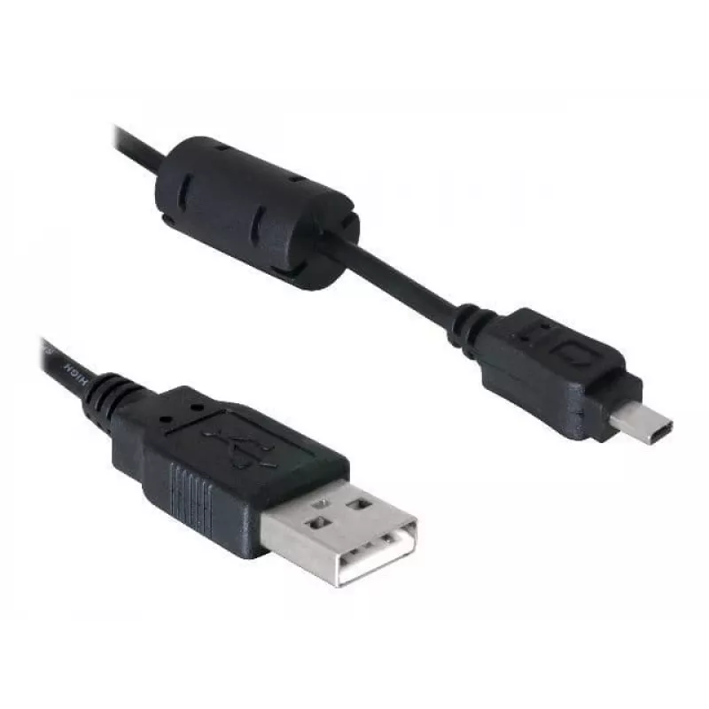 DeLOCK 82414 USB-Kabel auf Digitalkamera-Anschluss (Nikon 8-Pin UC-E6), 1,83 m, Schwarz