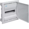 Hager Volta VU12NE Unterputz-Verteiler, 1 Reihe, 12 Module, IP30, Metalltür, 348×356×98 mm, weiß