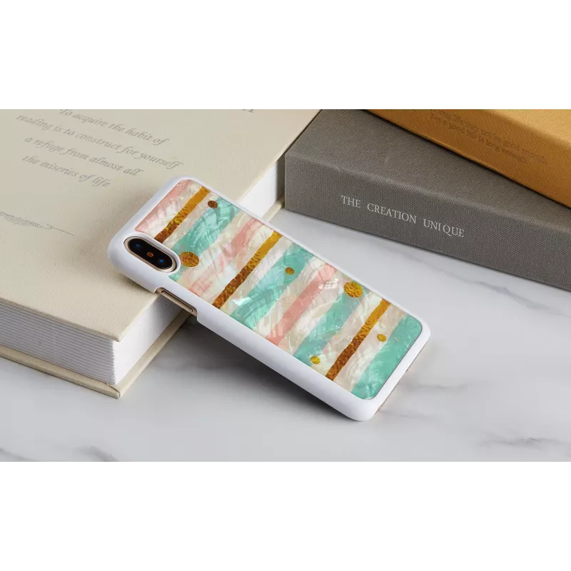 iKins Pop Mint Hülle für iPhone XS/X, weiß