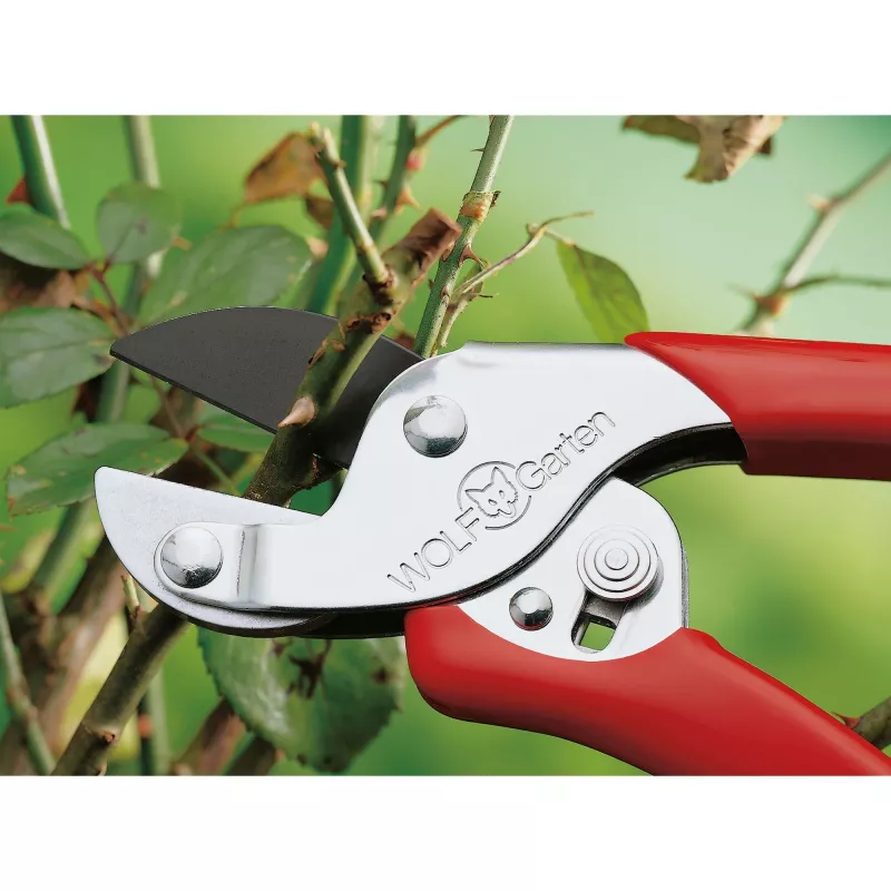 Wolf-Garten Action RS-EN Amboss-Gartenschere, rot