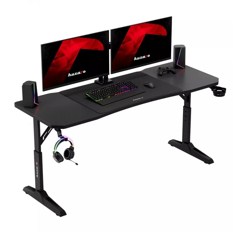 Huzaro Hero 4.6 Schwarz gaming desk