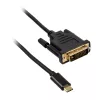 Akasa USB-Type-C-auf-DVI-Adapterkabel, Schwarz (AK-CBCA10-18BK)