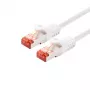 LOGON TCR66SS015W Netzwerkkabel, Cat6 SF/UTP (S-FTP), S/FTP PIMF, 1,5 m, Weiß
