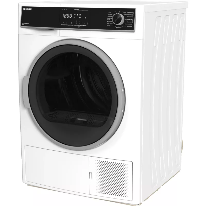 Sharp KD-HHH8S8GW3-DE Wäschetrockner Freistehend Frontlader 8 kg Weiß