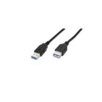 USB-Verlängerungskabel DIGITUS AK-112331, 3 m, USB-A-Stecker auf USB-A-Buchse, USB 3.2 Gen 1, schwarz