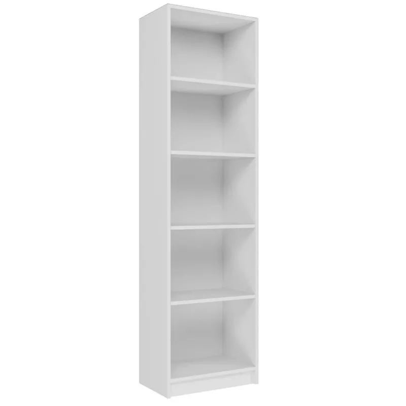 Bücherregal für das Büro Topeshop R50 BIEL 5 Regalböden weiß