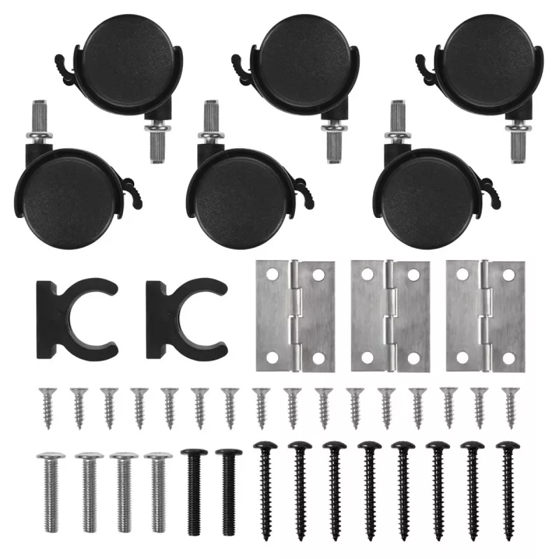 Klapptisch Maclean, schwarz, mobil 100x58 cm, max. 50 kg, MC-126 B