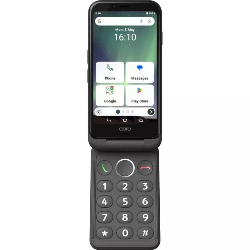 Doro Aurora A20 Seniorensmartphone, 4,5 Zoll, 64GB, Graphit