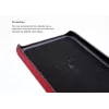 Kartenfach-Backcover VixFox für Samsung S9 — rubinrote Schutzhülle mit Kartenfach